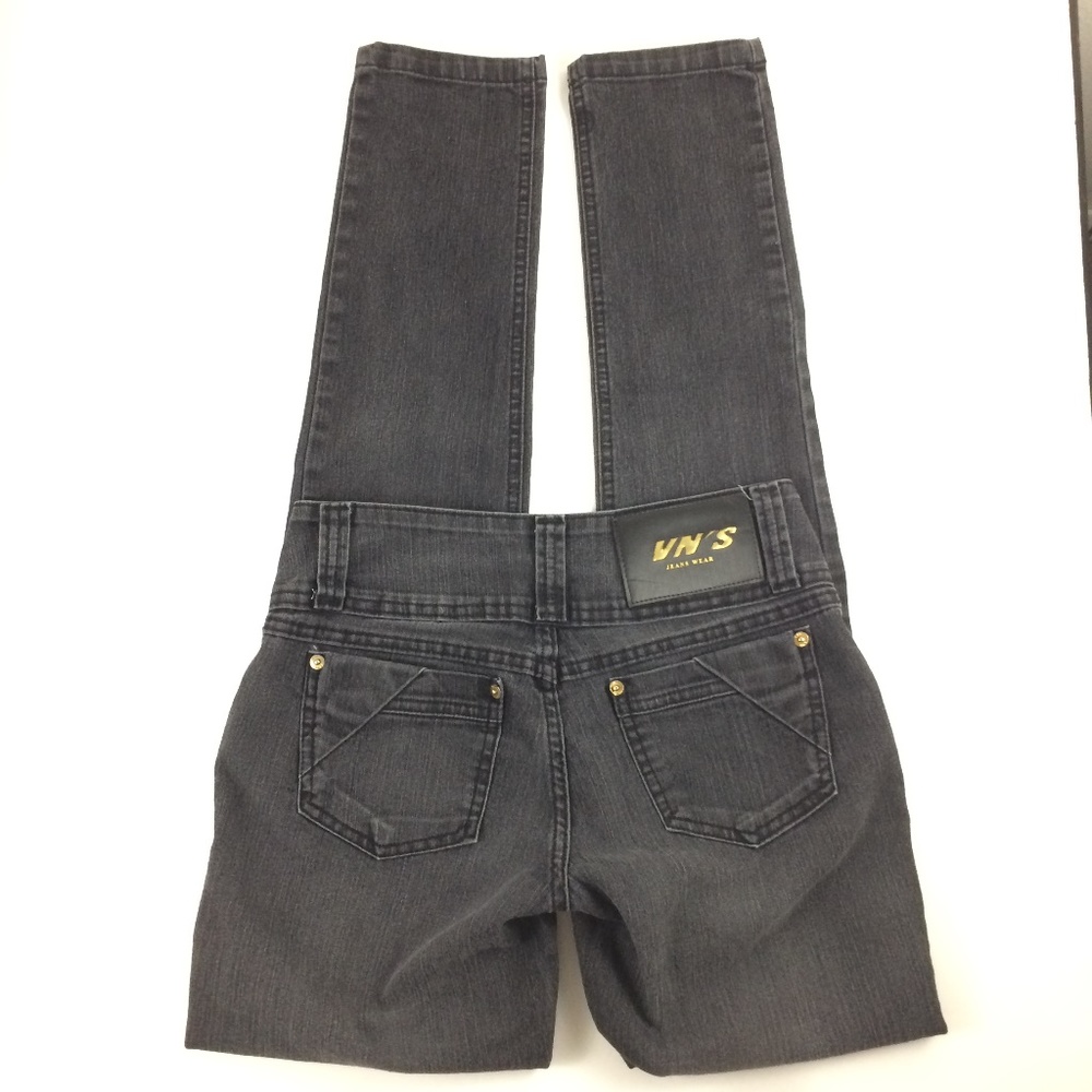 Vintage Vn's Vanios Faded Black Jeans 27 Skinny - Picture 6 of 7